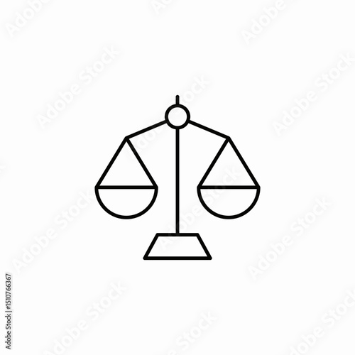 sclaes balance icon sign vector