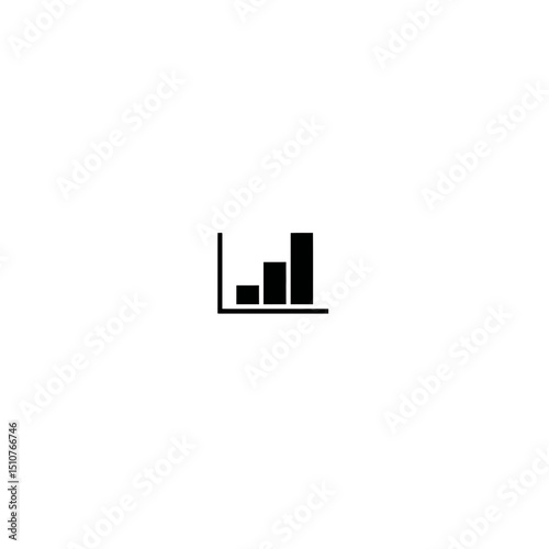 Data bars visually grow within minimalist white background detail