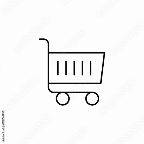 shopping cart icon sign vector