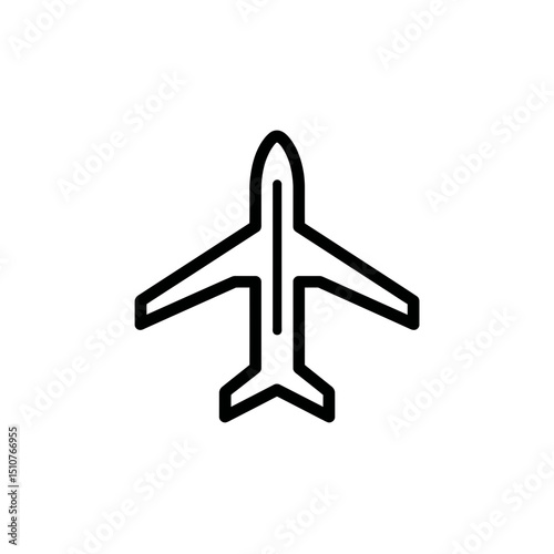 Aircraft outline flies minimalism graphic white backdrop modern