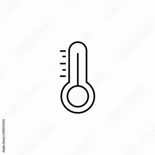 temperature thermometer icon sign vector