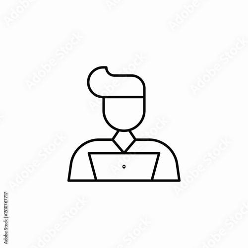 user male icon sign vector
