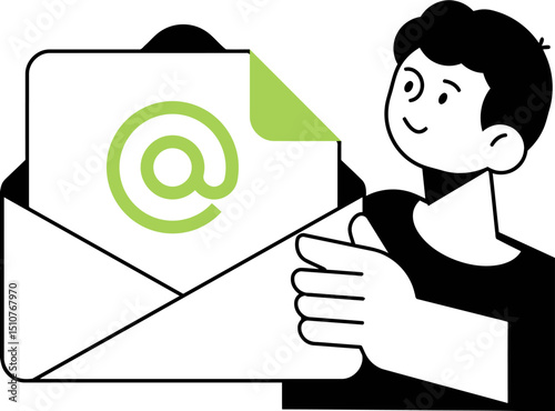 Email marketing strategy tips and best practices for business communication and newsletter design ideas vector art illustration