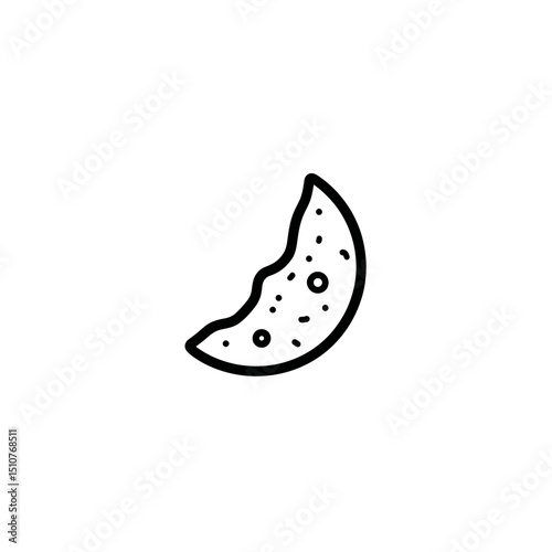 Textured chip sits isolated showcasing seasoning details on white
