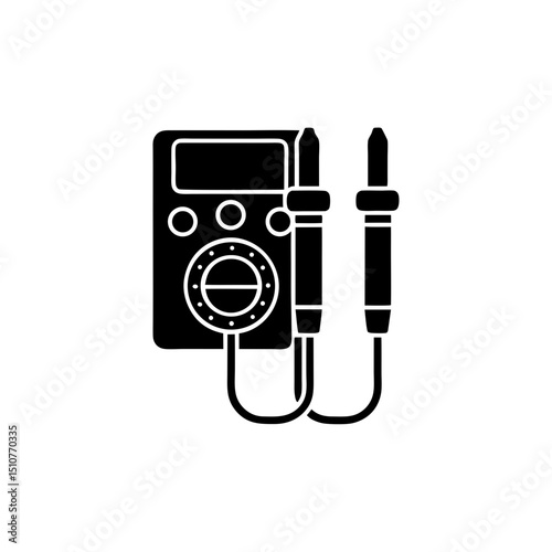 creative details multimeter icon vector illustration	