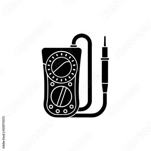 creative details multimeter icon vector illustration	