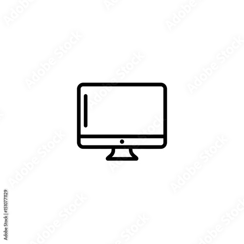 Modern monitor displays digital content online centrally