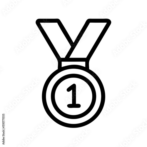 Victory, achievement Vector pictograms of trophy, first place medal, celebration, laurel wreath, crown, and winner podium silhouette  illustration.
