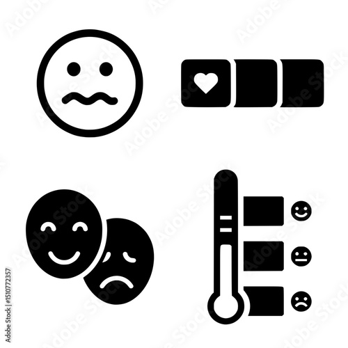 Emotional Nuance & Intensity Vector Icon Set
