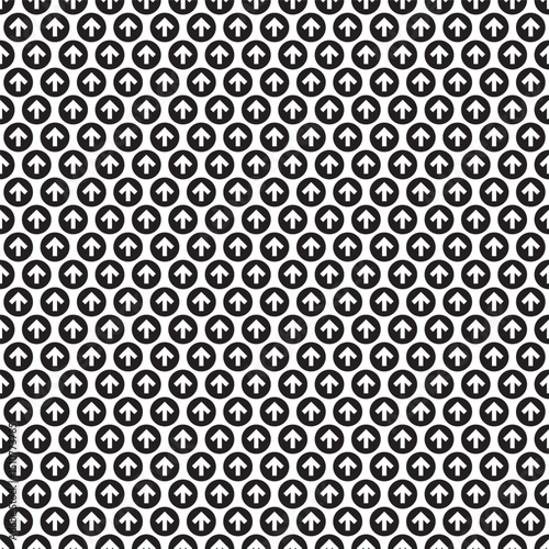 Seamless black and white pattern - minimalist design for fabric, wallpaper and digital backgrounds
