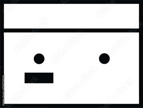 Single emoji icon design for website or app