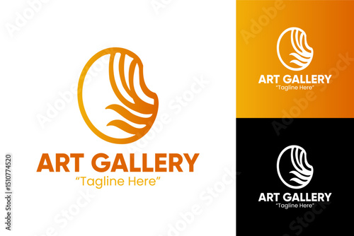 Unique Art Gallery Logo for Artistic Branding and Visual Identity