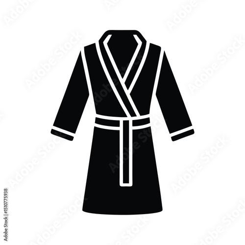 Bathrobe Icon Vector Flat Clean Look Isolated