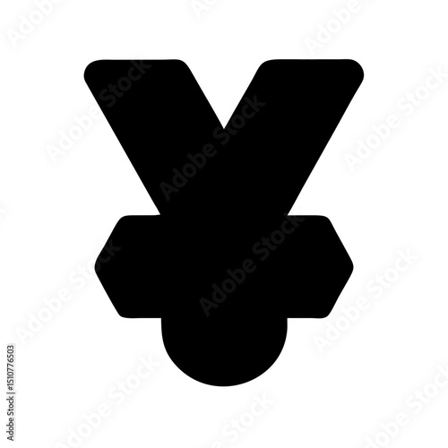 Victory, achievement Vector pictograms of trophy, first place medal, celebration, laurel wreath, crown, and winner podium silhouette  illustration.