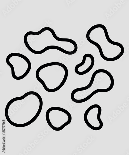 Simple Line Art Illustration boho icone