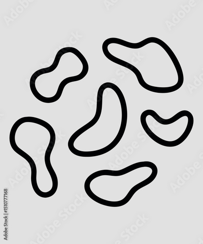 Simple Line Art Illustration boho icone
