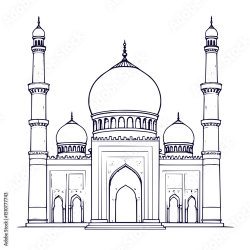 silhouette-taj-mahal-india-vector-illustration
