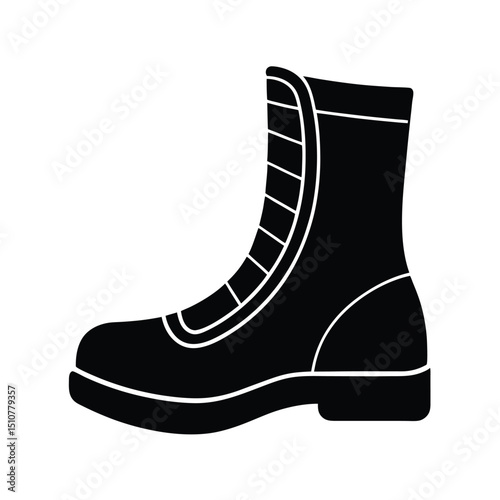 Boot Icon Vector Flat Clean Look Isolated