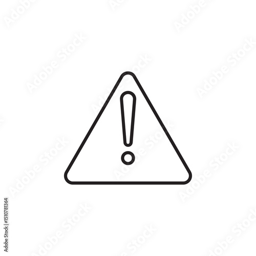 Warning icon vector modern design in trendy style for web site and mobile app on white background