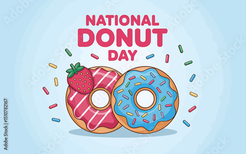 Celebrate National Donut Day A Vibrant and Festive Design