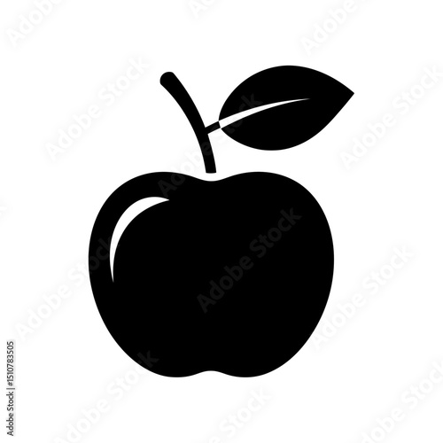 Back to School apple icon for education and learning