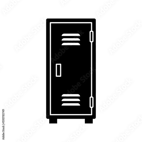Vector icon of a school locker for back to school theme