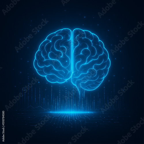 Unique Futuristic Technology Background with Advanced AI Neural Networks, Abstract Cybernetic Elements, Holographic Digital Interface, Quantum Data Streams, Neon Circuit Patterns, Sci-Fi Innovations.