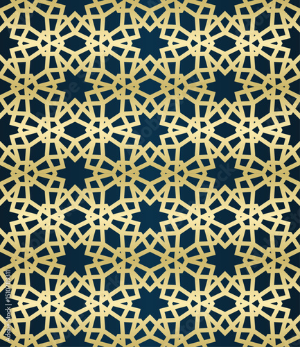 Islamic background with traditional style arabic. Seamless pattern for card, background, fabric or abstract design. Muslim ornament.