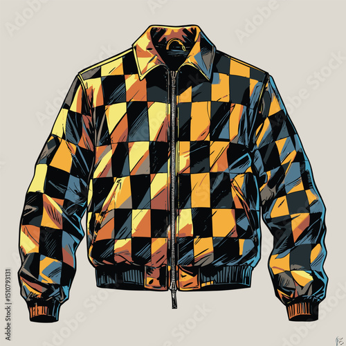 men's jacket vector art for graphic design needs