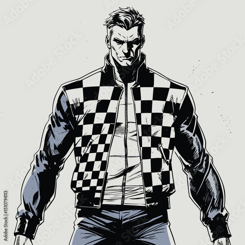 men's jacket vector art for graphic design needs