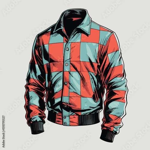 men's jacket vector art for graphic design needs