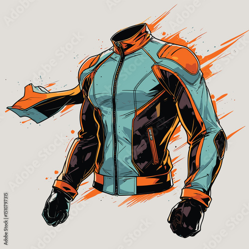 men's jacket vector art for graphic design needs