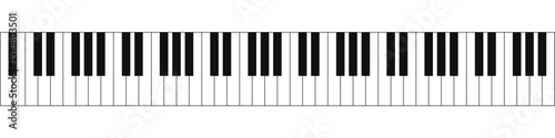 Piano keyboard vector illustration