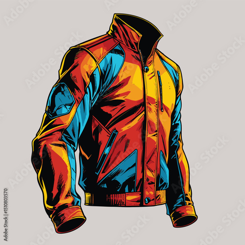 men's jacket vector art for graphic design needs