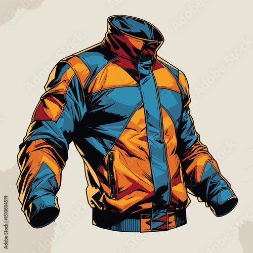 men's jacket vector art for graphic design needs