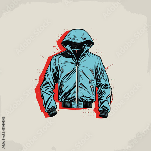 men's jacket vector art for graphic design needs