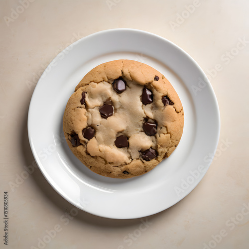 chocolate chip cookies on a plate