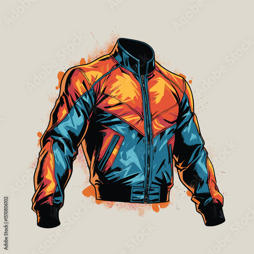 men's jacket vector art for graphic design needs