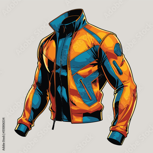 men's jacket vector art for graphic design needs