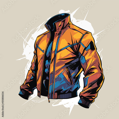 men's jacket vector art for graphic design needs