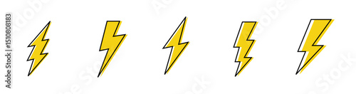 Set lightning bolt 