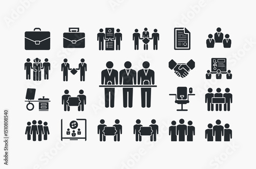 Business Meeting and Collaboration Icons