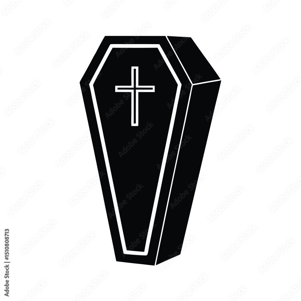 Obraz premium Coffin Icon Vector Flat Clean Look Isolated