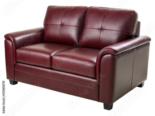 Luxurious pu leather loveseat sofa offers comfort and style for any living space
