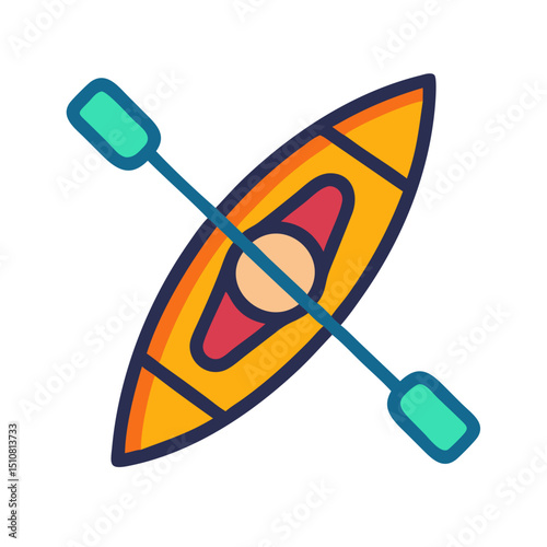 Camping, outdoor adventure Vector eco-tourism, tent, backpack, campfire, compass, kayak, hiking, travel, wilderness exploration silhouette illustration.