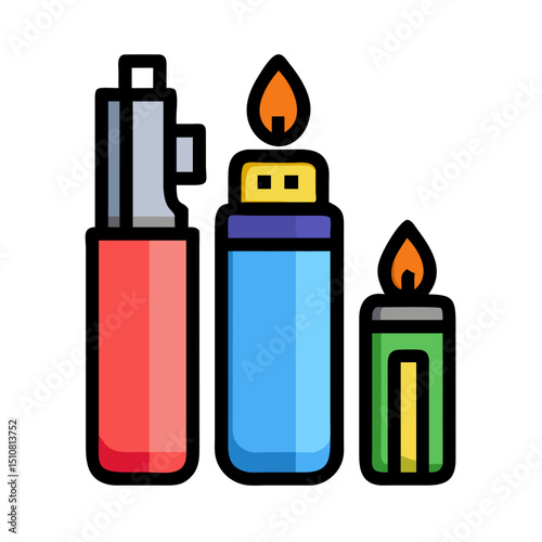 Camping, outdoor adventure Vector eco-tourism, tent, backpack, campfire, compass, kayak, hiking, travel, wilderness exploration silhouette illustration.
