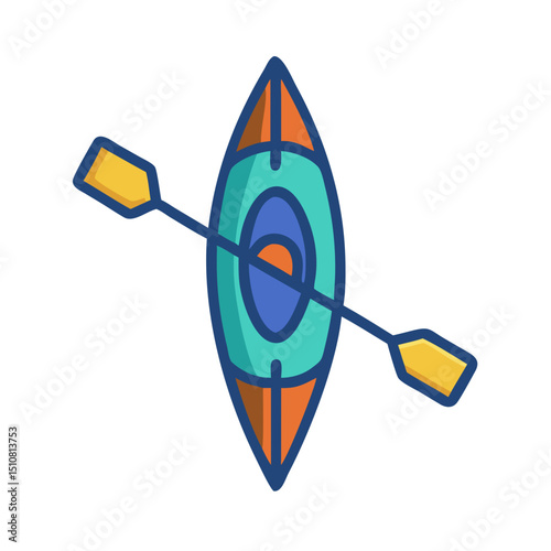 Camping, outdoor adventure Vector eco-tourism, tent, backpack, campfire, compass, kayak, hiking, travel, wilderness exploration silhouette illustration.