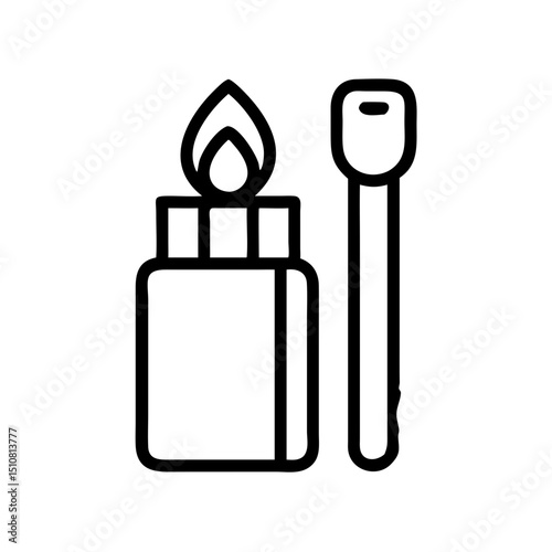 Camping, outdoor adventure Vector eco-tourism, tent, backpack, campfire, compass, kayak, hiking, travel, wilderness exploration silhouette illustration.