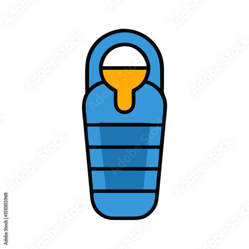 Camping, outdoor adventure Vector eco-tourism, tent, backpack, campfire, compass, kayak, hiking, travel, wilderness exploration silhouette illustration.