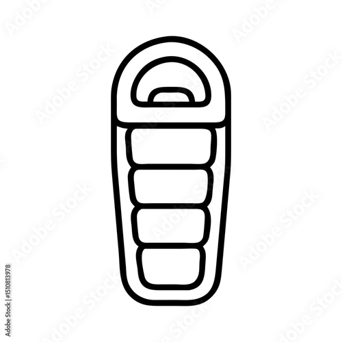 Camping, outdoor adventure Vector eco-tourism, tent, backpack, campfire, compass, kayak, hiking, travel, wilderness exploration silhouette illustration.